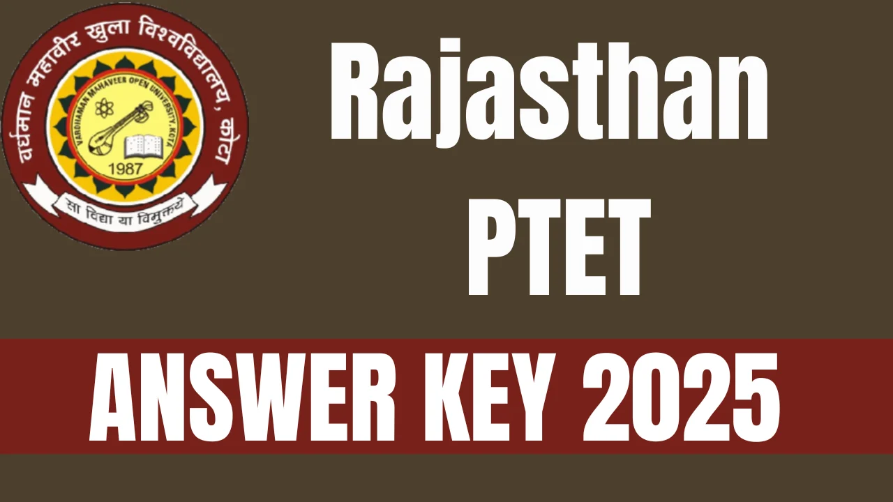 Rajasthan PTET Answer Key 2025