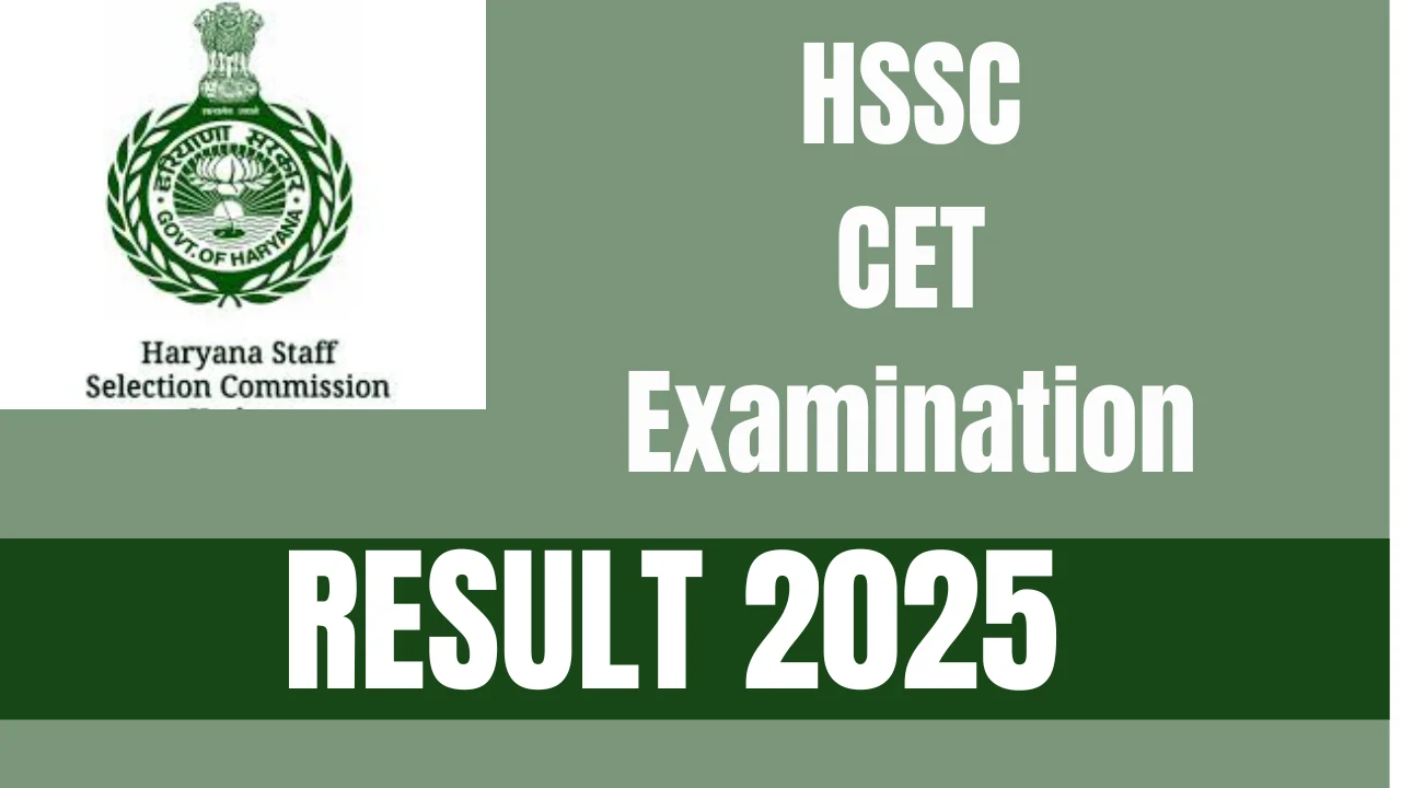HSSC CET Result 2025