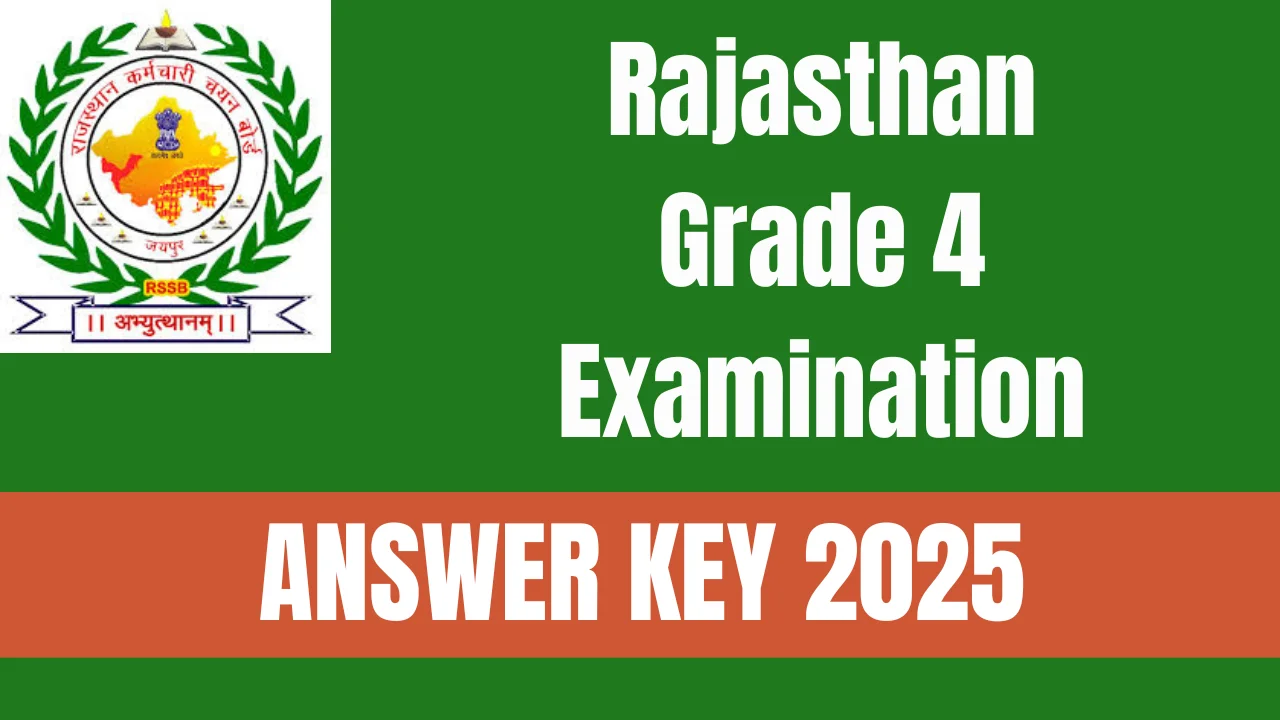 Rajasthan Grade 4 Answer Key 2025