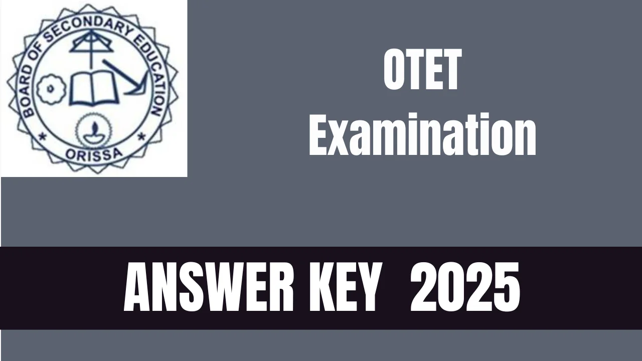 OTET Answer Key 2025