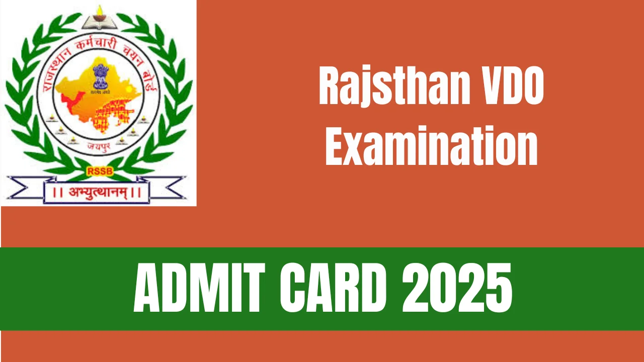 Rajasthan VDO Admit Card 2025