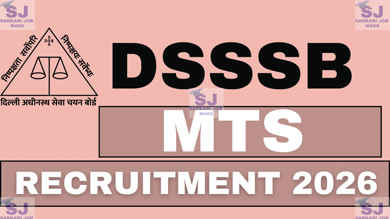 DSSSB MTS Recruitment 2026