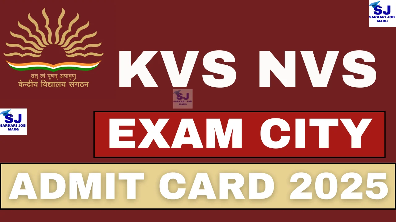 KVS NVS Admit Card 2025