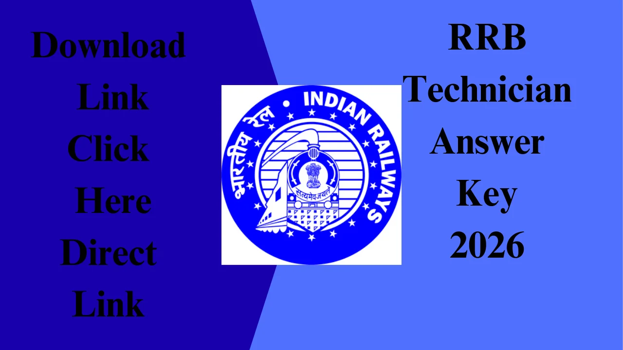 RRB Technician Answer Key 2026