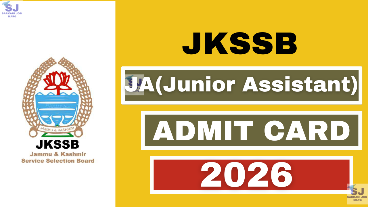 JKSSB JA Admit Card 2026 Png