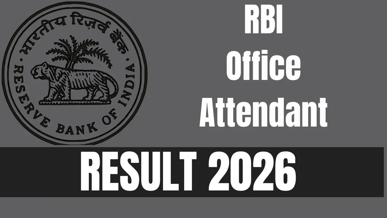 RBI Office Attendant Result 2026