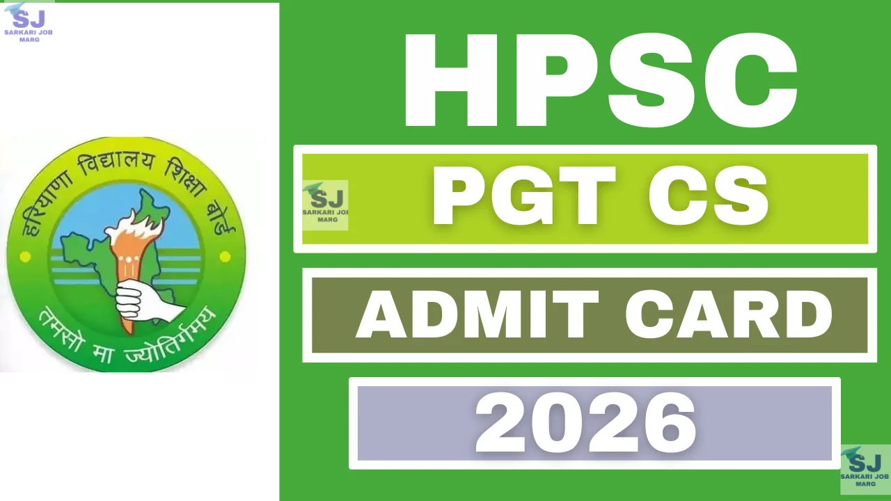 HPSC PGT Computer Science Admit Card 2026